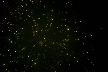 Fireworks display at night on Diwali