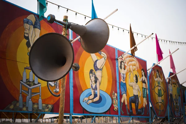 Sign boards of a circus — Stock Photo, Image