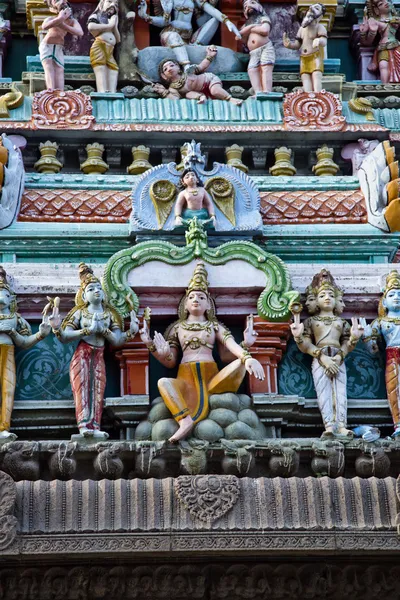 Architectonische details van kapaleeshwarar tempel — Stockfoto