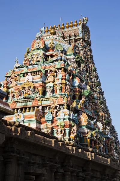 Detal architektoniczny świątyni kapaleeshwarar — Zdjęcie stockowe
