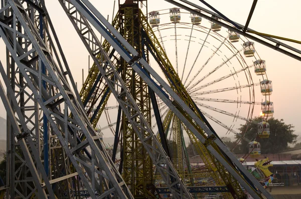Ferris wheels in Pushkar Camel Fair — Stock Photo, Image