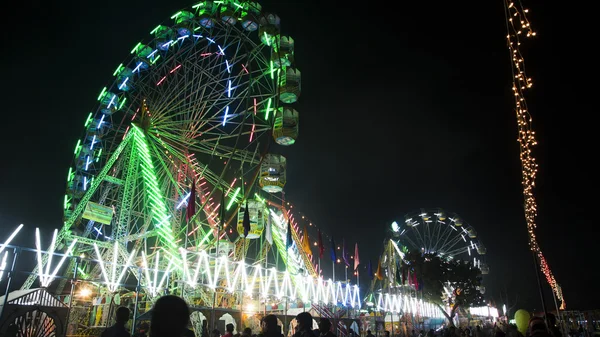 Ferris wheels in Pushkar Camel Fair — Stock Photo, Image