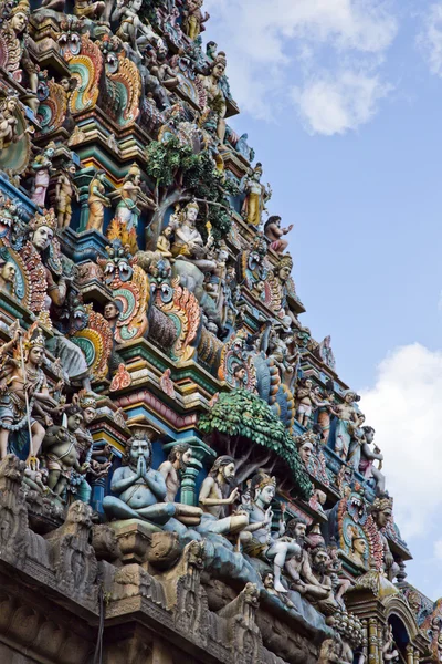 Architectonische details van kapaleeshwarar tempel — Stockfoto