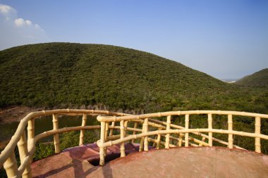 Watch tower in Kambala Konda Eco Tourism Park clipart