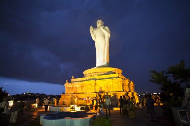 Statue of Buddha, Hussain Sagar clipart
