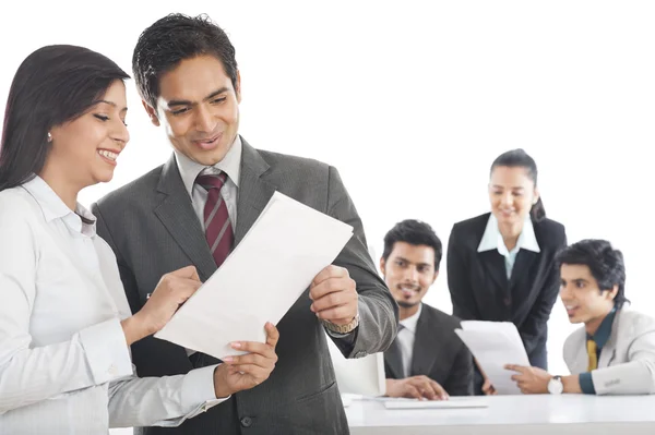 Business executives working in an office — Stock Photo, Image