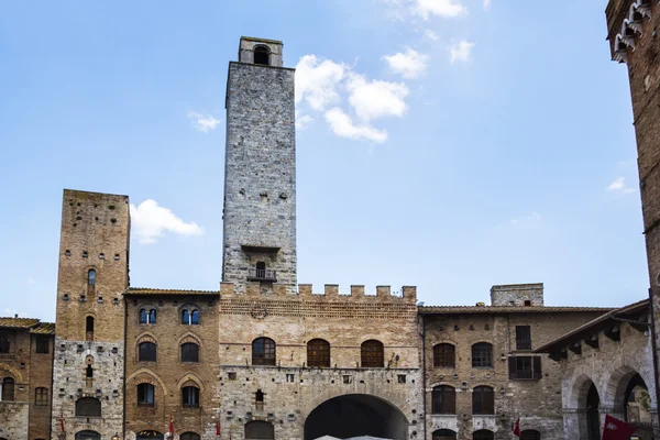 Edifici nella città medievale — Foto Stock