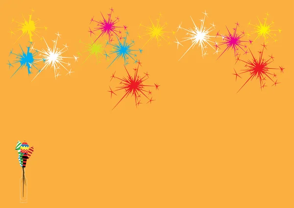 Diwali fireworks — Stock Vector