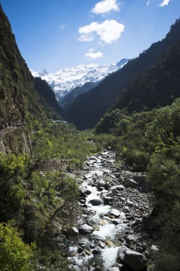 Yamuna River at Yamunotri, Garhwal Himalayas, Uttarkashi Distric clipart