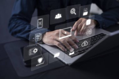 Belge Yönetim Sistemi (DMS) Çevrimiçi Belge Veritabanı ve ERP, işletme teknolojisi ile etkin bir organizasyonda dosya, bilgi ve belgeleri yönetmek için otomatik süreçler.