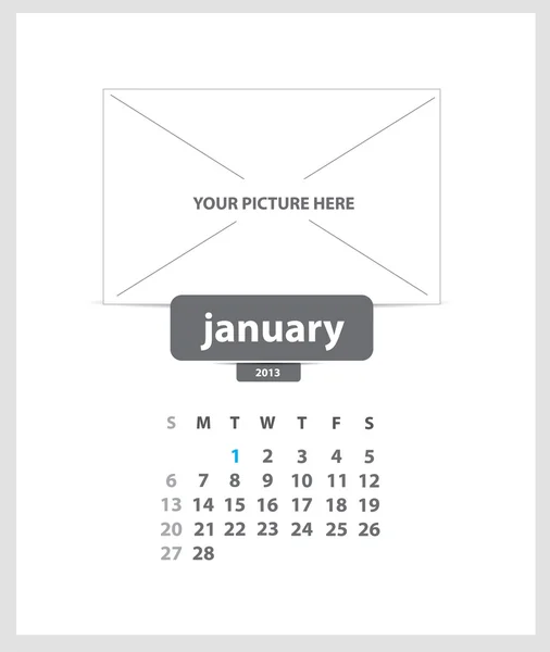 2013 calendar — Stock Vector