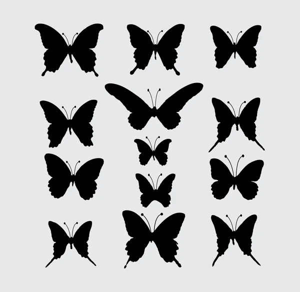 Чёрная бабочка — стоковый вектор