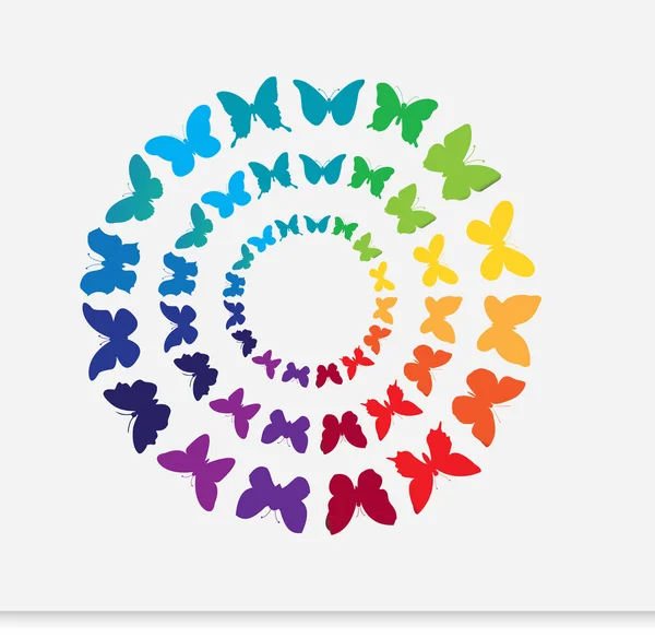 Papillon coloré — Image vectorielle