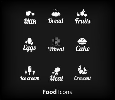 Gıda simge kümesi çizimi