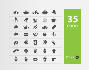 Gıda simge kümesi çizimi