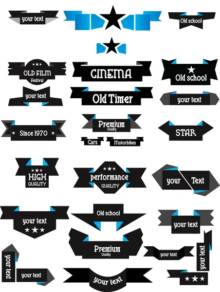 Illustratie van cinema banners — Stockvector