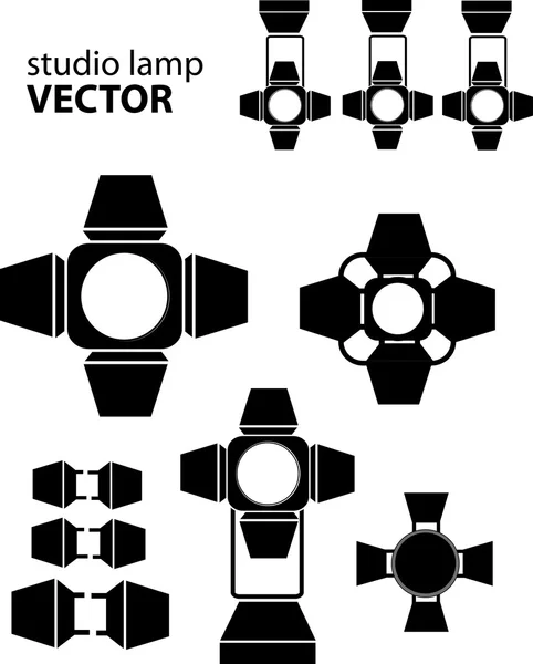 Studiolampe — Stockvektor