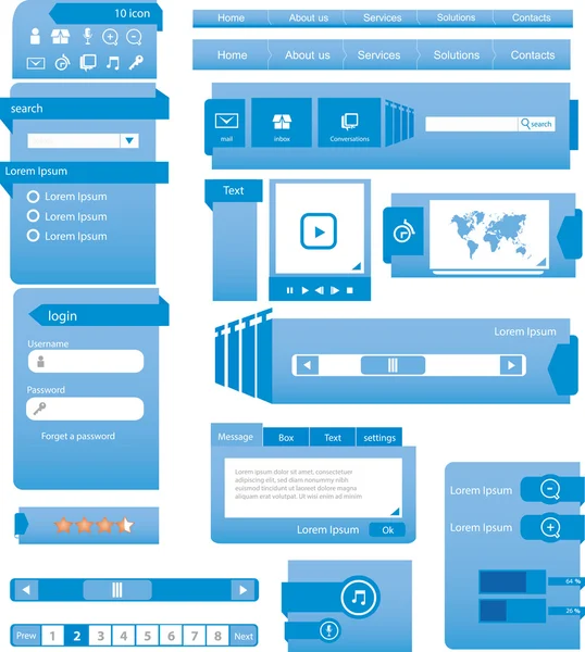 Modello di design del sito web — Vettoriale Stock