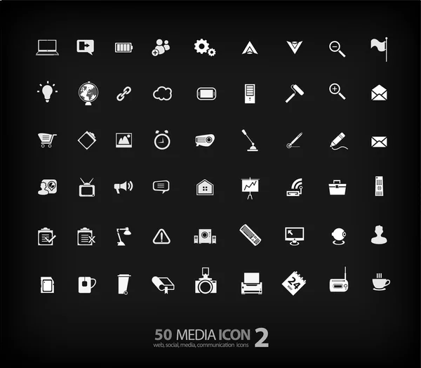 Kantoor pictogram set — Stockvector