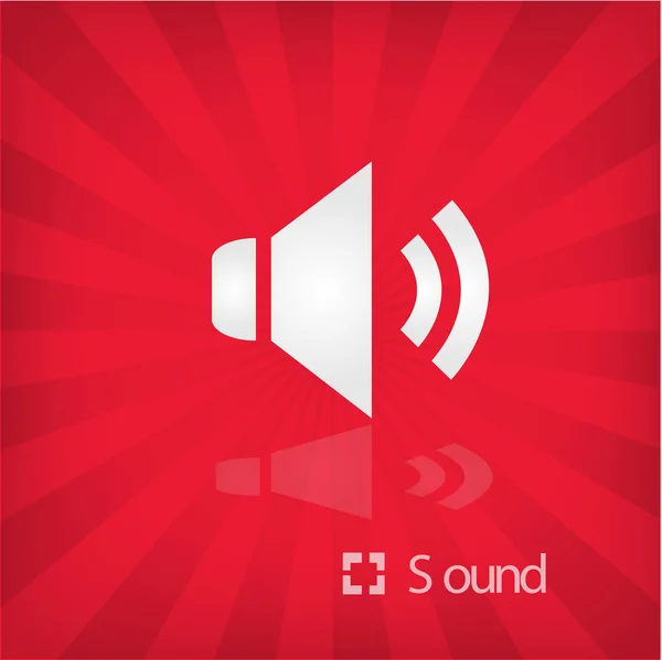 Illustration of sound icon — Stock Vector
