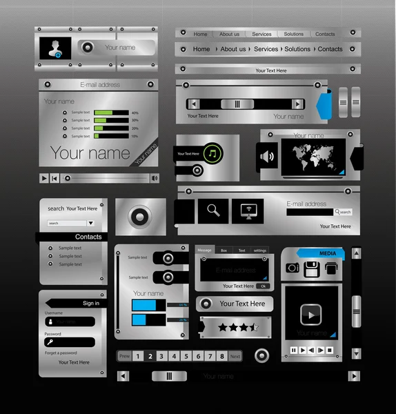 Modèle de conception de site Web — Image vectorielle