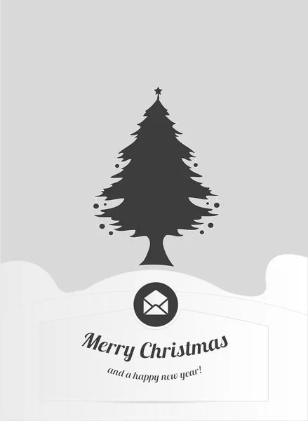Illustration de carte de Noël — Image vectorielle