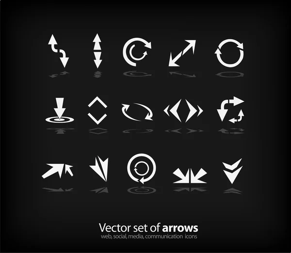 Illustration of arrows set — Stock Vector