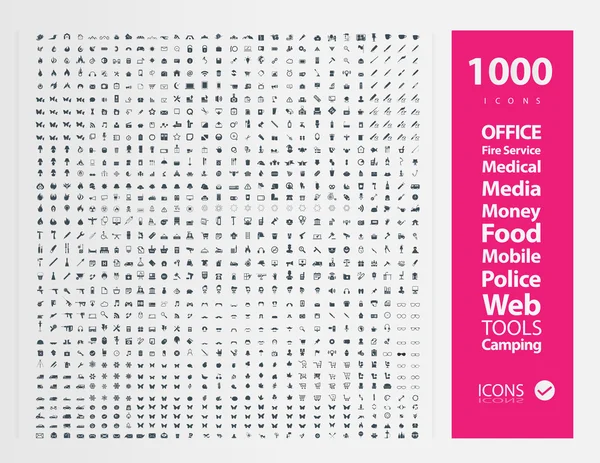 1000 farklı simgeler gösteren resim