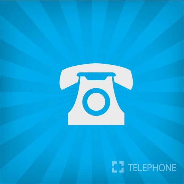 Illustration of old phone icon — Stock Vector