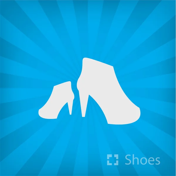 Ilustrace ženy boty — Stockový vektor