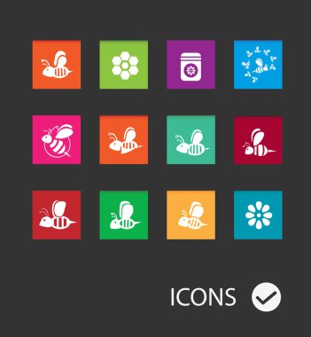 vektör çizim bee Icons