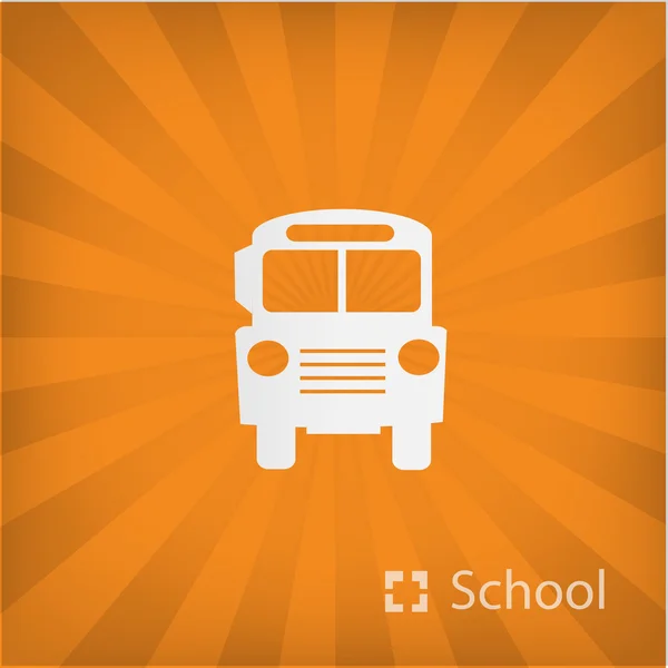 Afbeelding van de schoolbus — Stockvector