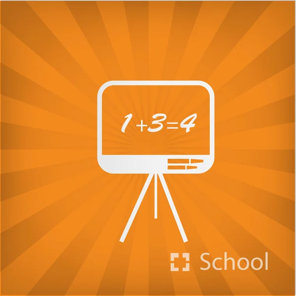 Illustration of school board icon — Stock Vector