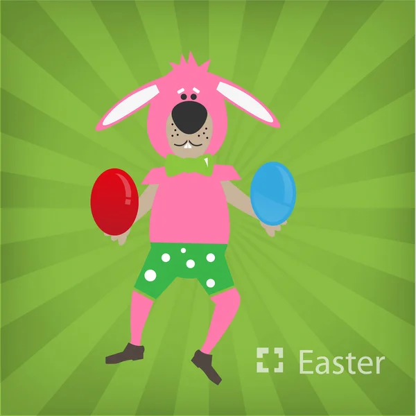 Illustration du lapin de Pâques — Image vectorielle