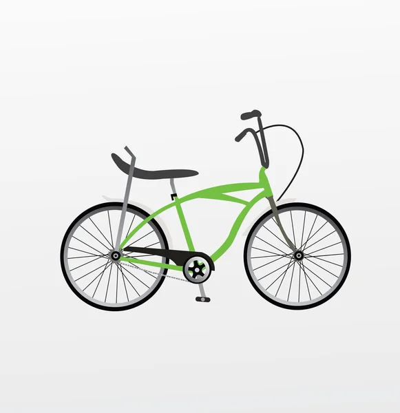 Ilustración de bicicleta vieja — Vector de stock