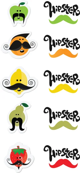 Bigotes Hipster — Archivo Imágenes Vectoriales