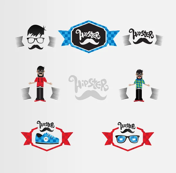 Hipster labels — Stock Vector