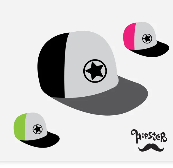 Baseball caps — Stock Vector