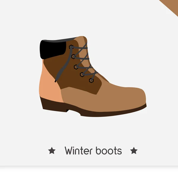 Ilustración vectorial de zapatos de hombre icono — Archivo Imágenes Vectoriales