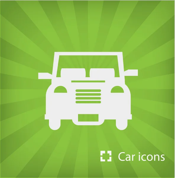 Vector illustratie van de auto pictogram — Stockvector