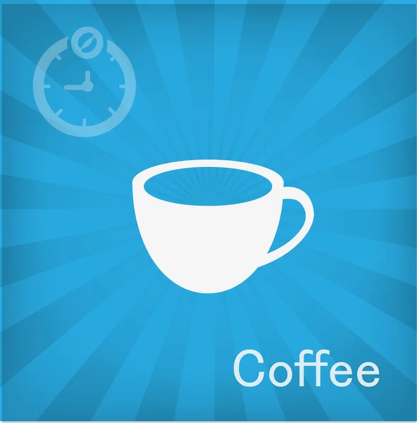 Векторная иллюстрация иконы кофе — стоковый вектор