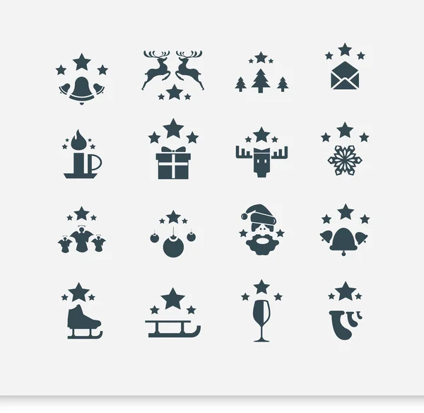 Christmas icons Set — Stock Vector