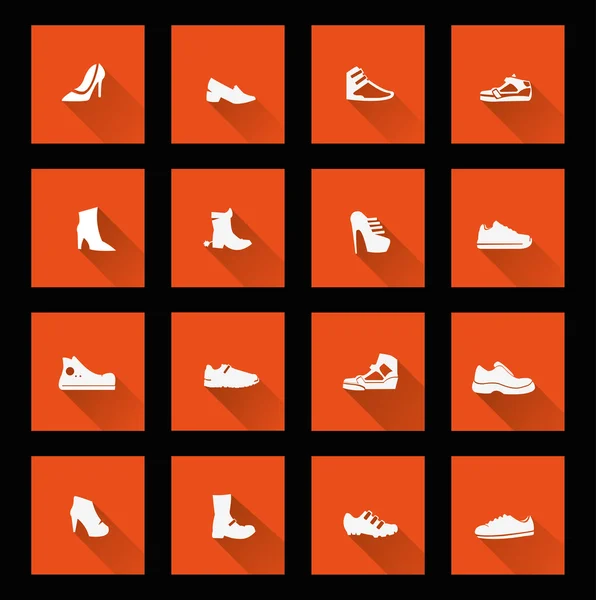 Shoes icons — Stock Vector