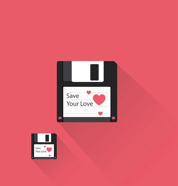 Diskette pictogram — Stockvector