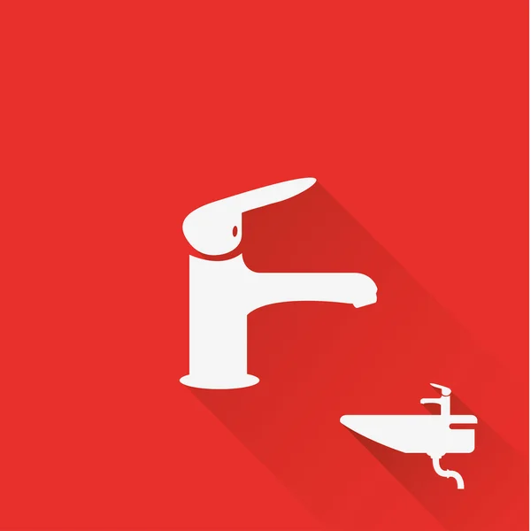 Ikona faucet — Stockový vektor