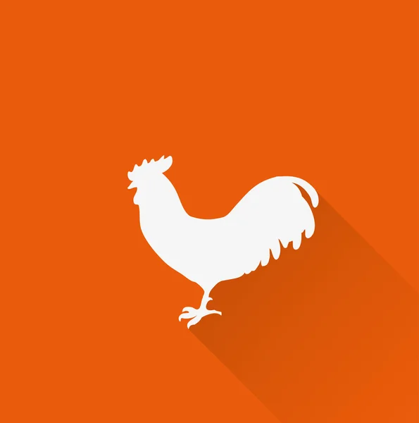 Ícono del gallo — Vector de stock