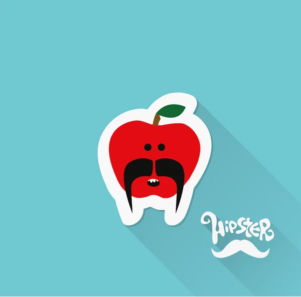 Icono de manzana — Vector de stock