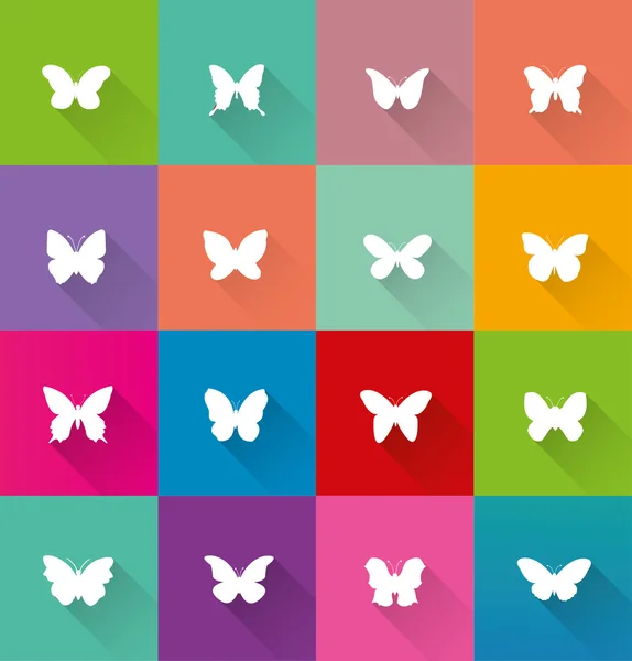 Pillangó jelek — Stock Vector