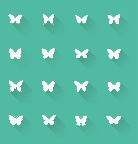 Vlinder tekenen — Stockvector