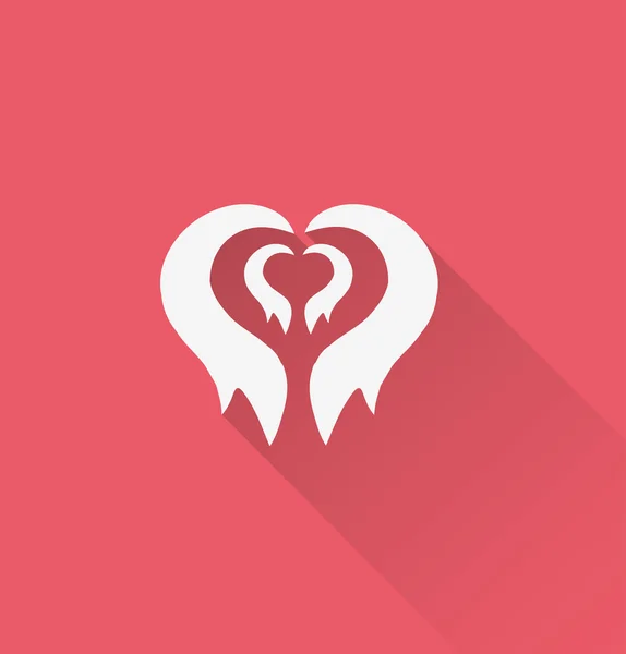 Icono del corazón — Vector de stock